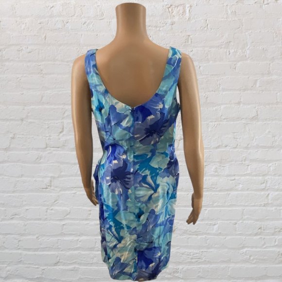 PAUL HARRIS -- Mini Sundress, Wraparound, Tropical, Front Tie/Back Zip - Picture 6 of 16